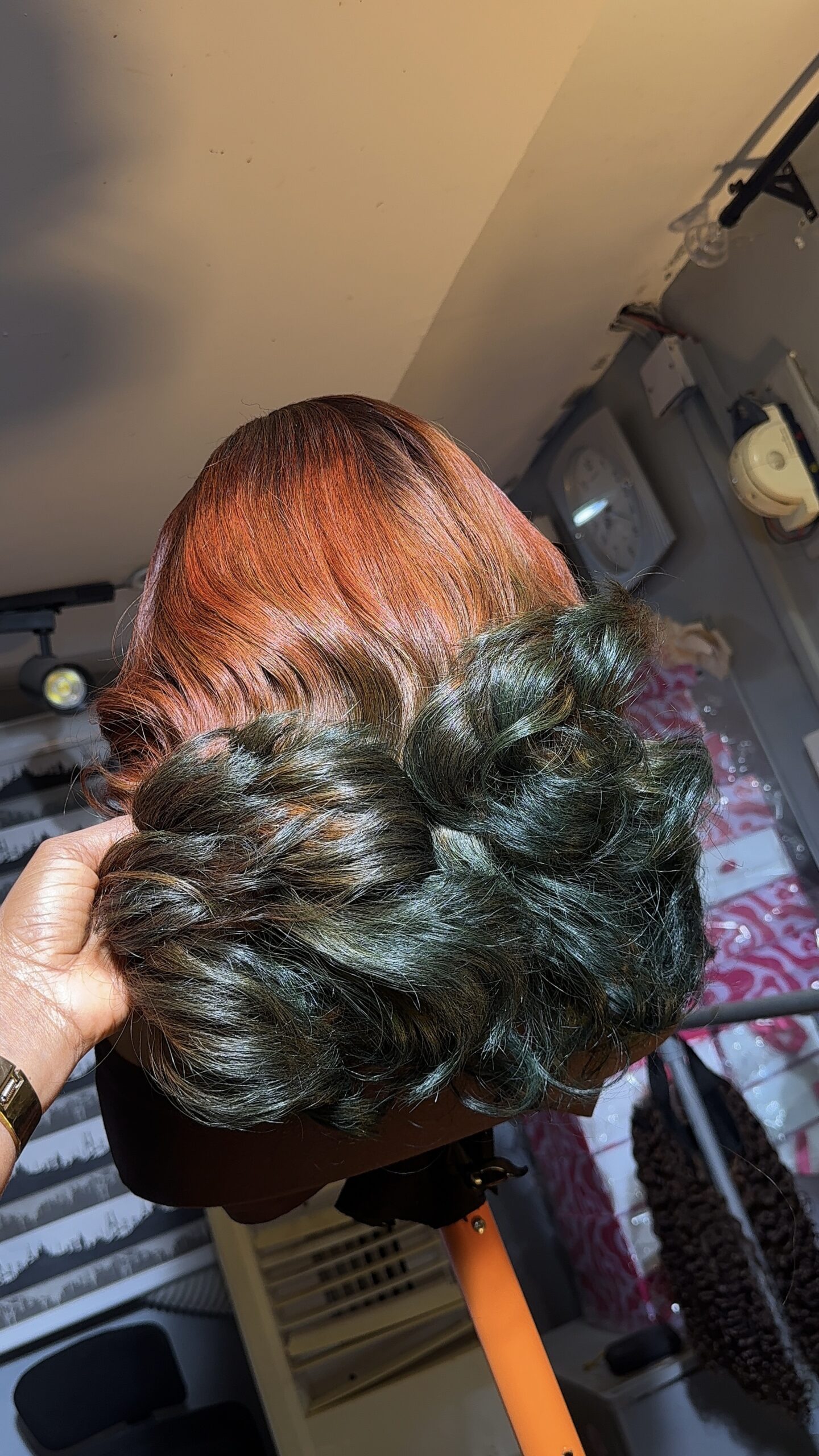 Virgin Bounce HD Frontal Wig – 14” Custom-Colored Chic Edition - Image 4
