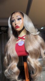Raw Wavy Unit– 26” | Blonde Ombre | 400g | 13×6 HD Frontal - Image 6