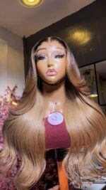 Babythin Straight/Wavy Unit– 20” with 5*5HD Closure (Custom colored) Luxury Strands - Image 12
