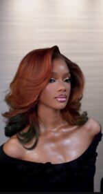 Virgin Bounce HD Frontal Wig – 14” Custom-Colored Chic Edition - Image 10