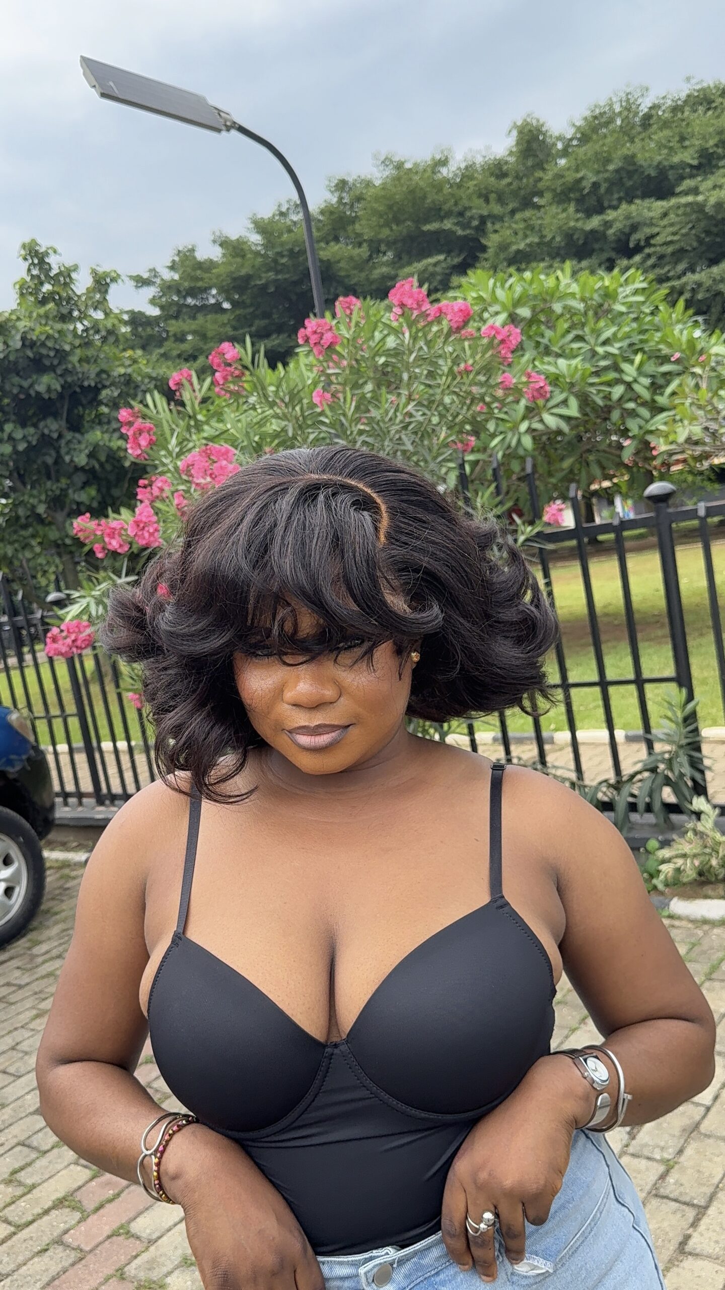 Virgin Bounce Wig – 10” | 250g | 5×5 HD Closure - Image 12
