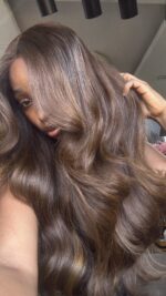 Raw Bounce Wig – 24” | Custom Colored | 450g | 5×5 HD Closure - Image 5