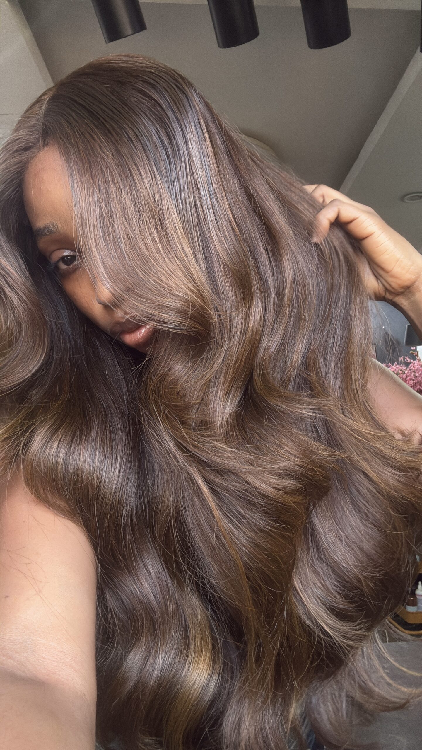 Raw Bounce Wig – 24” | Custom Colored | 450g | 5×5 HD Closure - Image 5