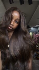 Raw Bounce Wig – 24” | Custom Colored | 450g | 5×5 HD Closure - Image 4