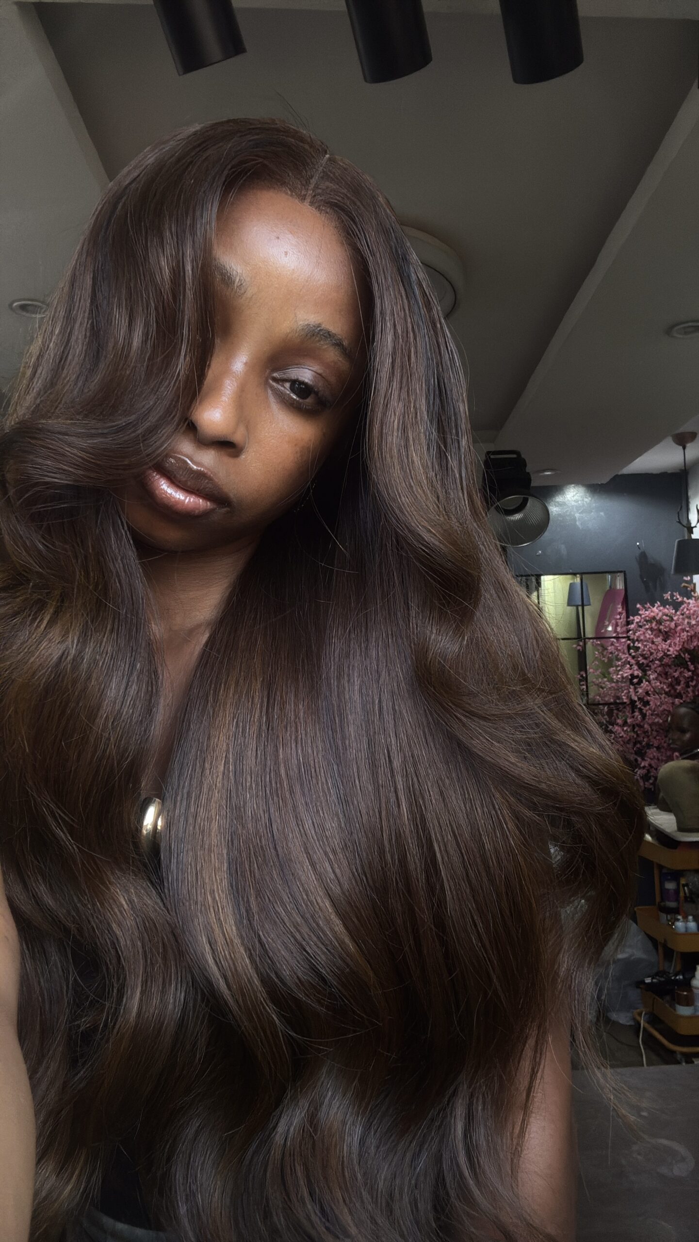 Raw Bounce Wig – 24” | Custom Colored | 450g | 5×5 HD Closure - Image 4