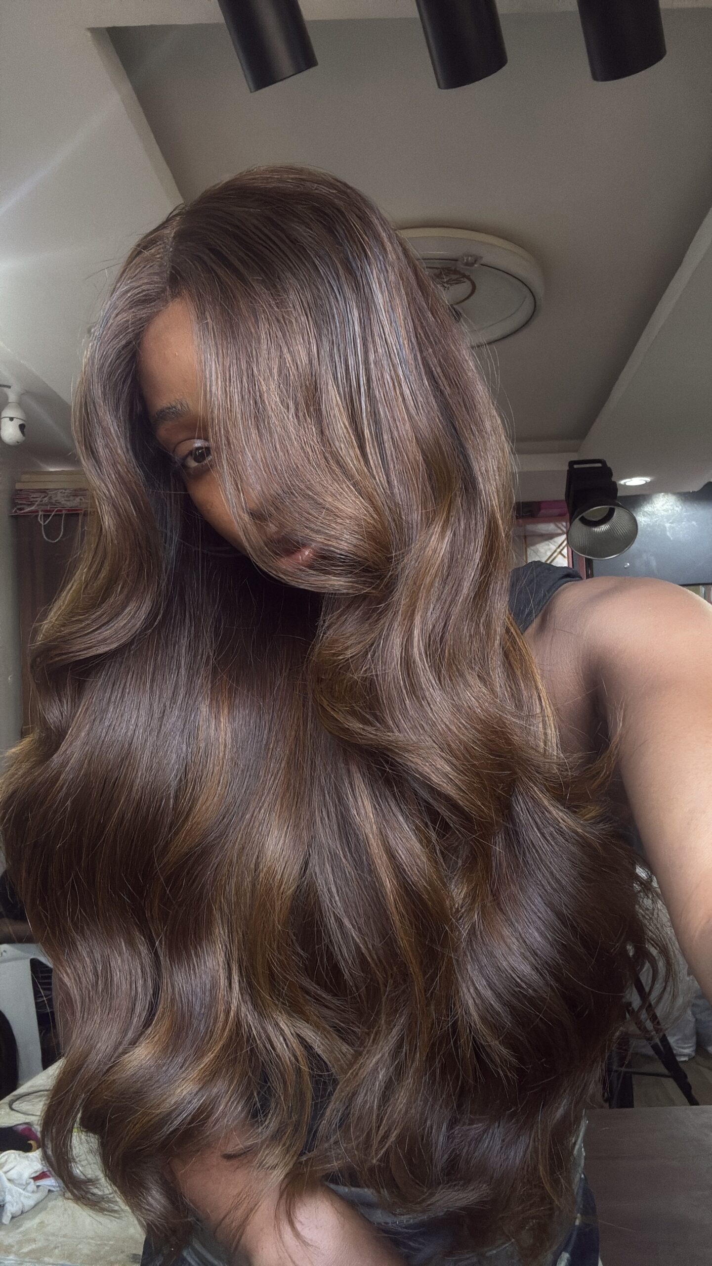 Raw Bounce Wig – 24” | Custom Colored | 450g | 5×5 HD Closure - Image 2