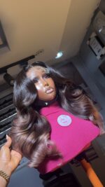 Donor Wavy Layered Units– 18” | 300g | 5×5 Closure( Custom colors) - Image 9