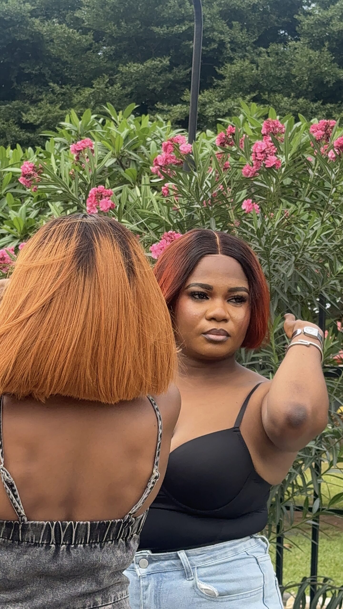 Virgin Straight Wig – |5*5 HD Closure |Custom colors - Image 4