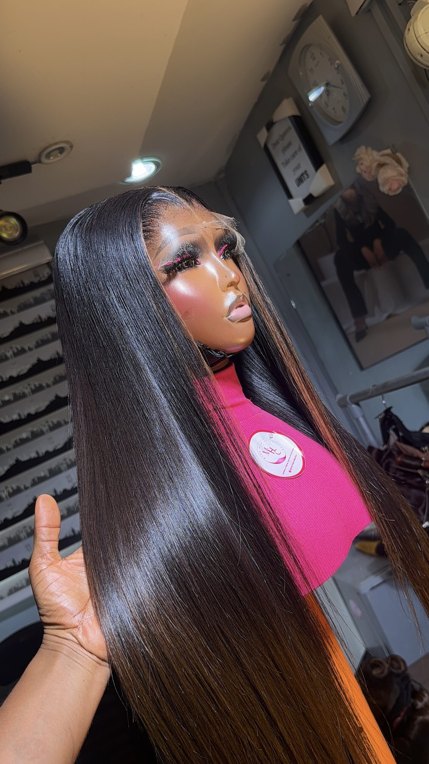 Babythin Straight Unit– 20” with 6x6 HD Closure (Custom colored) Luxury Strands - Image 2