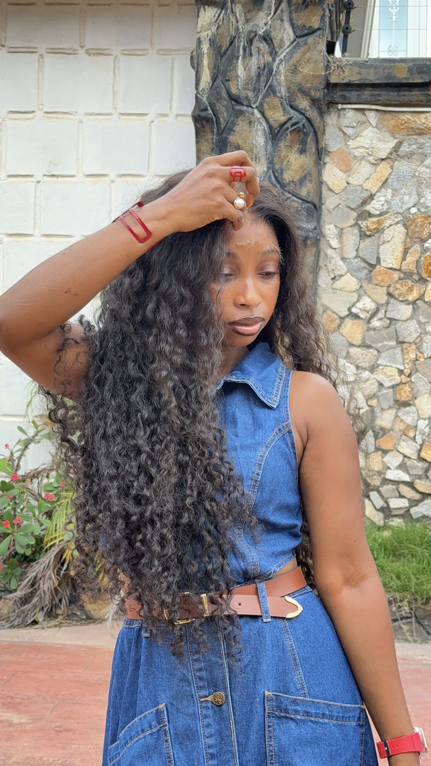 Melly Raw Curls – 28” | 400g | 13×6 HD Frontal - Image 4