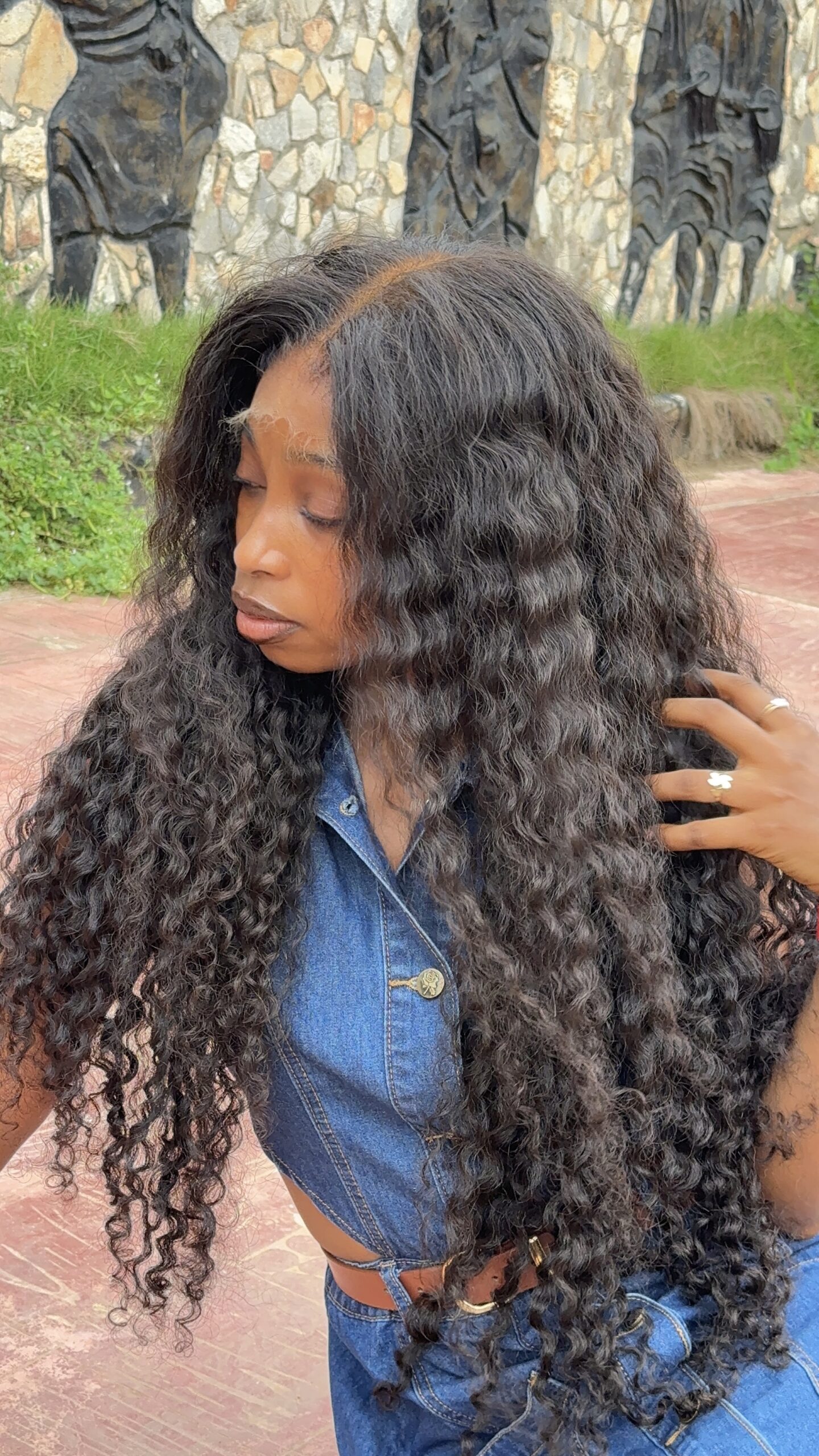 Melly Raw Curls – 28” | 400g | 13×6 HD Frontal - Image 2