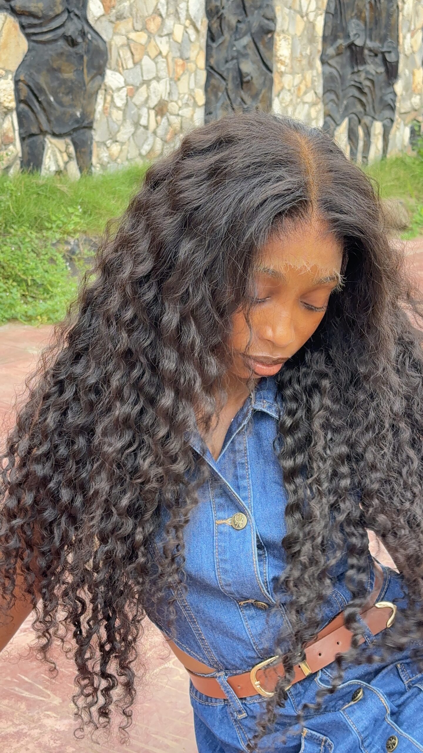 Melly Raw Curls – 28” | 400g | 13×6 HD Frontal - Image 1