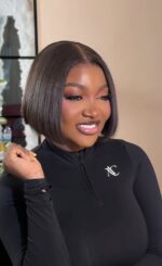 Babythin Crop Bob(Ego unit) - 6” | Natural Black | 200g | 5×5 HD Closure