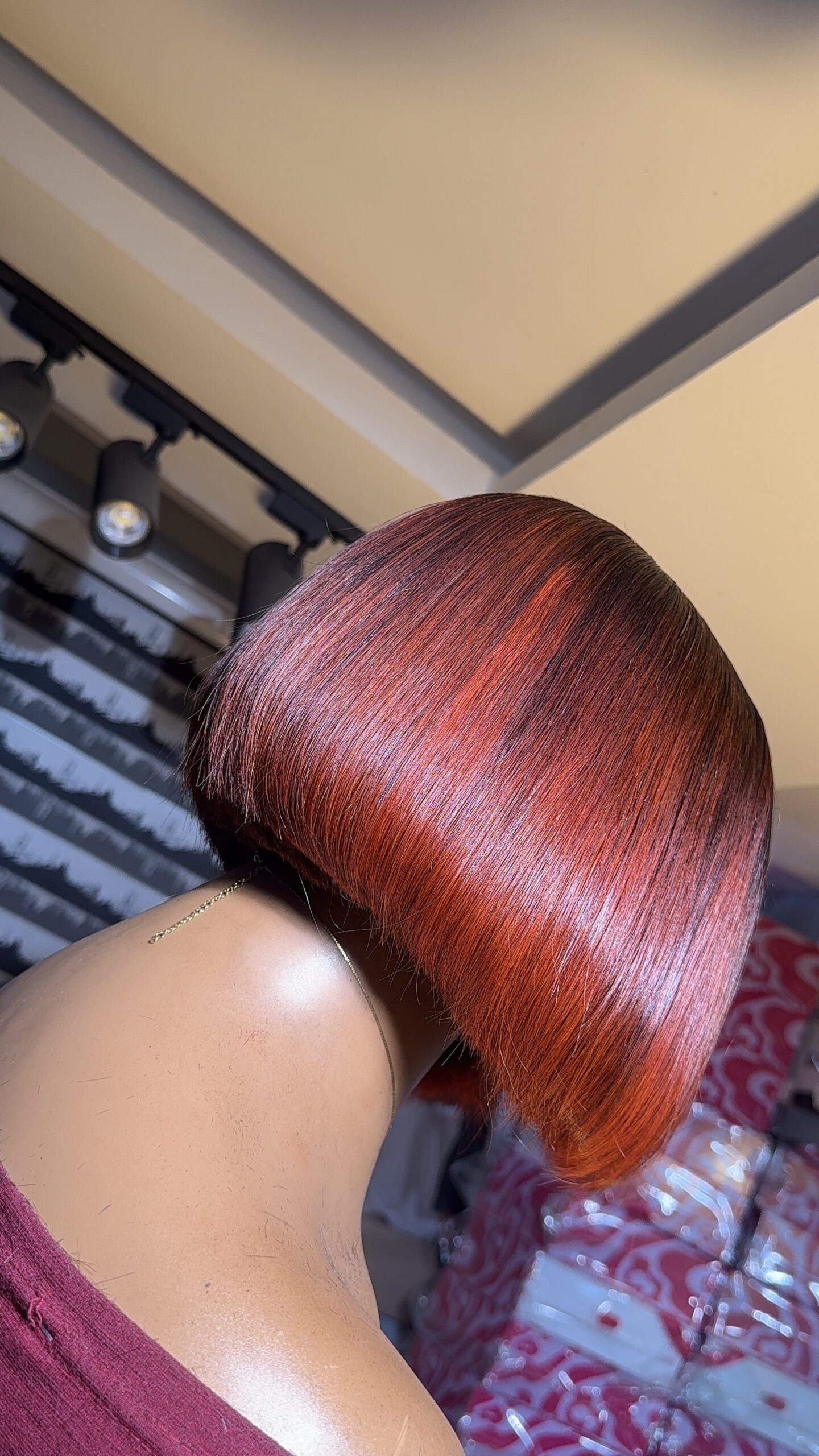 Virgin Straight Wig – |5*5 HD Closure |Custom colors - Image 8