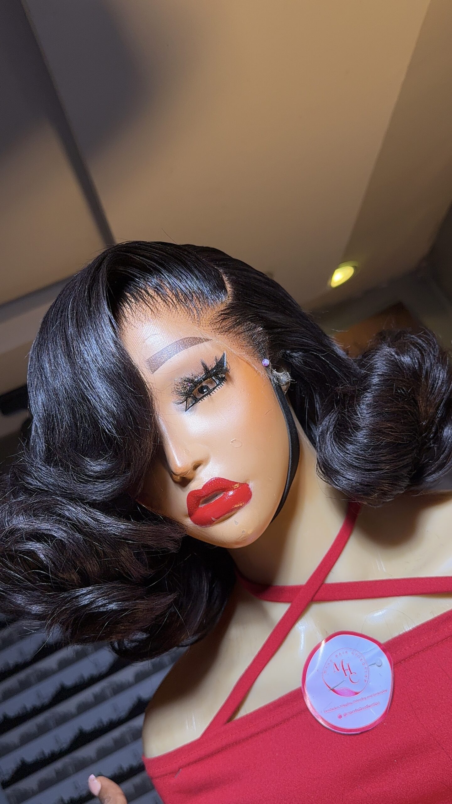 Virgin Bounce Wig – 10” | 250g | 5×5 HD Closure - Image 5