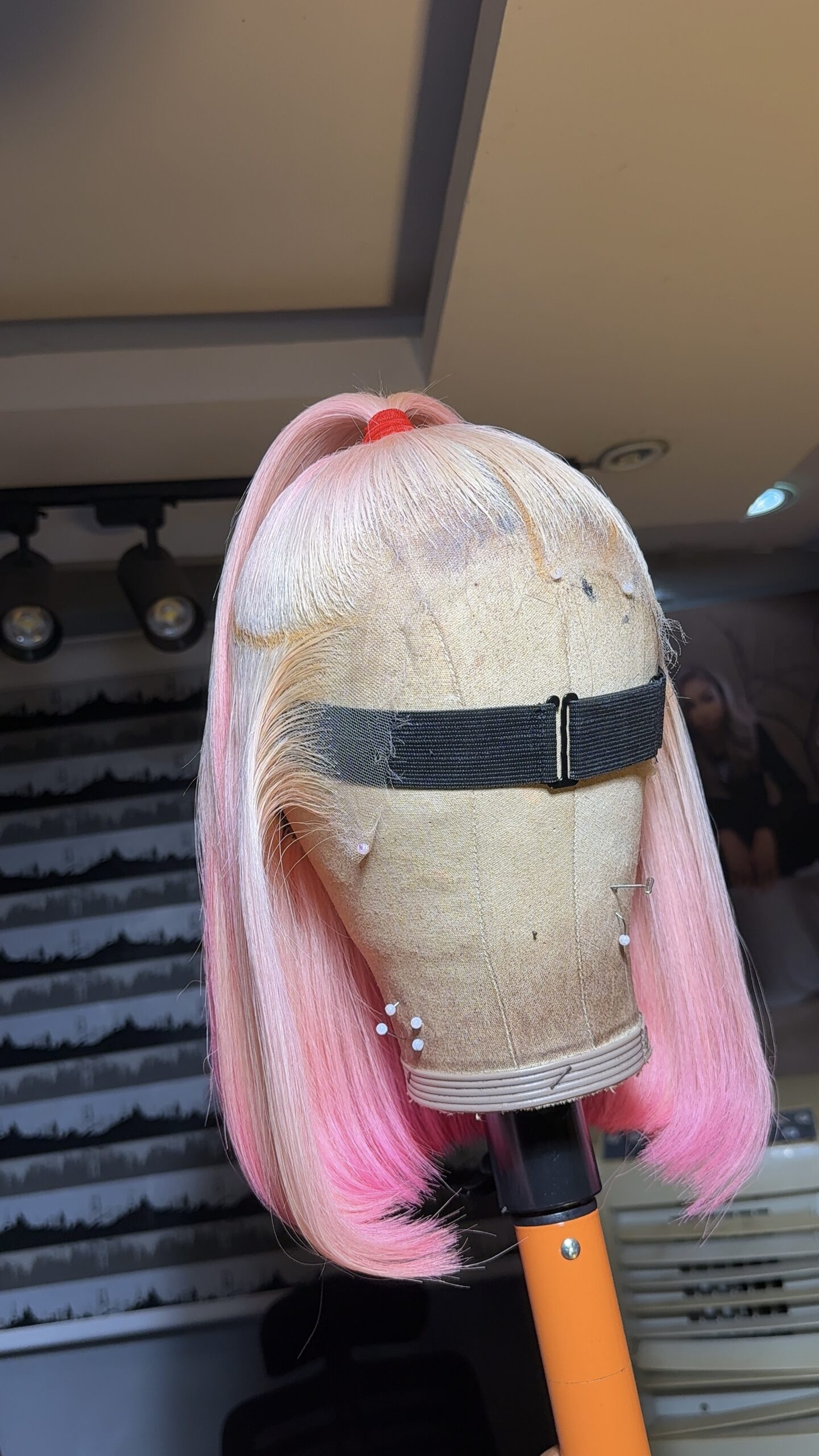 Raw Straight Unit– 12" | Ombre Pink| 300g | 13*6HD Frontal - Image 7