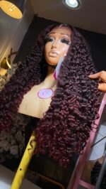 Pixie Curls Custom Colored Wig – 22” | 300g | Transparent Lace 5x5 Closure - Image 3