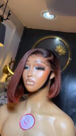 Virgin Straight Custom Colored Wig – 8” | 200g | HD 5×5 Closure - Image 5