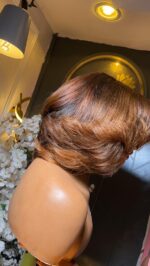 Raw Bounce Wig – 12” | Custom Colored | 13×6 HD Frontal - Image 4