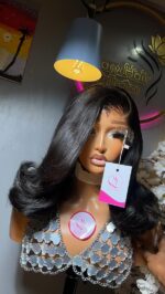 Virgin Bounce Wig – 12” | 200g | 5×5 HD Closure