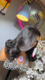 Virgin Bounce Wig – 12” | 200g | 5×5 HD Closure - Image 4