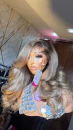 Raw Bounce Wig – 14” | Custom Toned Blonde | 300g | 5×5 HD Closure - Image 5