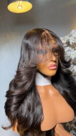 Raw Wavy Wig – 18” | 300g | 5×5 Fringe Closure - Image 4