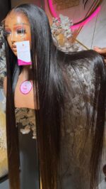 Raw Natural Straight Wig – 34” | 400g | HD Lace (13×6 Frontal / 5×5 Closure) - Image 4