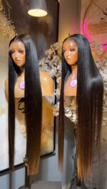 Raw Natural Straight Wig – 34” | 400g | HD Lace (13×6 Frontal / 5×5 Closure) - Image 5