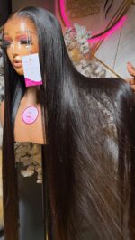 Raw Natural Straight Wig – 34” | 400g | HD Lace (13×6 Frontal / 5×5 Closure) - Image 6