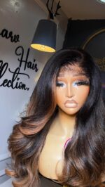 Yaki Straight Wig – 18” | Custom Colored | 300g | 5×5 HD Closure - Image 5