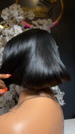 Babythin Crop Bob - 6” | Jet Black | 200g | 5×5 HD Closure - Image 2