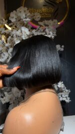 Babythin Crop Bob - 6” | Jet Black | 200g | 5×5 HD Closure - Image 3