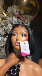 Babythin Crop Bob - 6” | Jet Black | 200g | 5×5 HD Closure