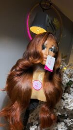 Raw Bounce Wig – 24” | Custom Colored | 300g | 13×6 HD Frontal - Image 3