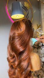 Raw Bounce Wig – 24” | Custom Colored | 300g | 13×6 HD Frontal - Image 4