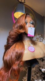 Raw Bounce Wig – 24” | Custom Colored | 300g | 13×6 HD Frontal - Image 5