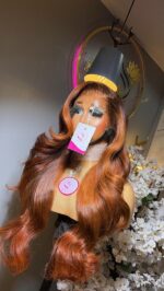 Raw Bounce Wig – 24” | Custom Colored | 300g | 13×6 HD Frontal - Image 6