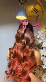 Raw Wavy Wig – 24” | Custom Colored | 350g | 13×6 HD Frontal - Image 4