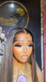 Raw Straight Wig – 34” | Blonde Custom Colored | 300g | 7×7 HD Closure - Image 3