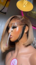 Babythin Straight Wig – 10” | Custom Colored | 200g | 5×5 HD Closure