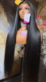 Yaki Straight Wig – 28” | 300g | 7×7 HD Closure - Image 5