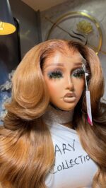 Raw Bounce Wig – 26” | Custom Colored | 300g | 13×6 HD Frontal - Image 3