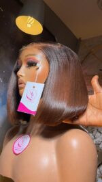 Babythin Straight Wig – 10” | Custom Colored | 200g | 5×5 HD Closure