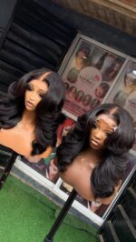 Virgin Bounce Wig – 14” | 300g | 5×5 HD Closure
