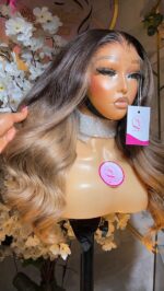 Raw Bounce Wig - 20” | Custom Colored | 300g | 5×5 HD Closure - Image 4