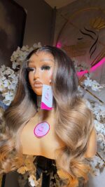Raw Bounce Wig - 20” | Custom Colored | 300g | 5×5 HD Closure - Image 3