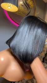 Babythin Straight Wig – 10” | Jet Black | 200g | 5×5 HD Closure - Image 6