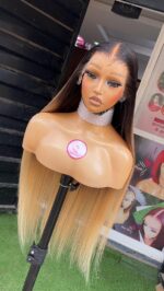 Raw Straight Wig – 30” | Custom Colored | 400g | 13×6 HD Frontal - Image 5