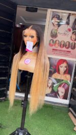 Raw Straight Wig – 30” | Custom Colored | 400g | 13×6 HD Frontal - Image 4